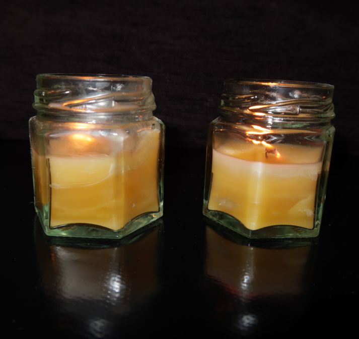 Jar Tea Light Candle The Elmer Honey Co.
